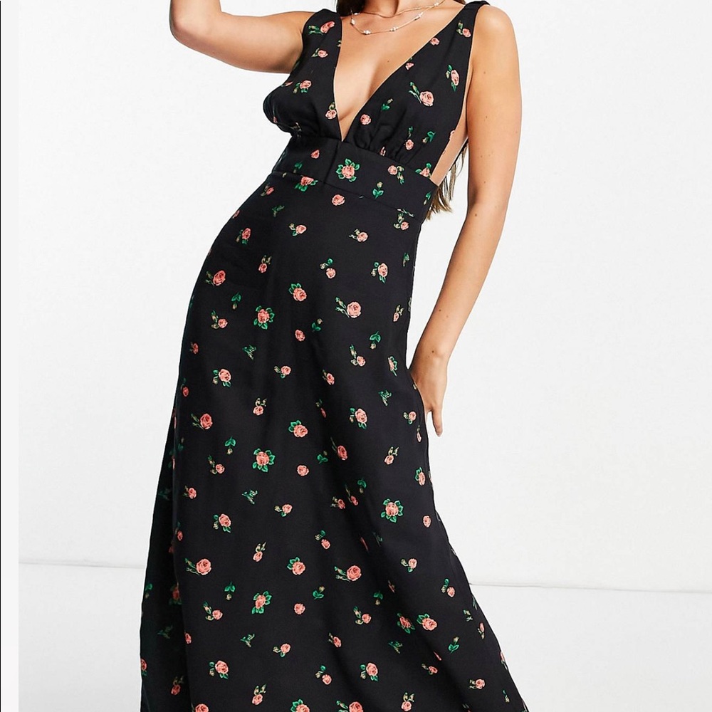ASOS plunged maxi dress